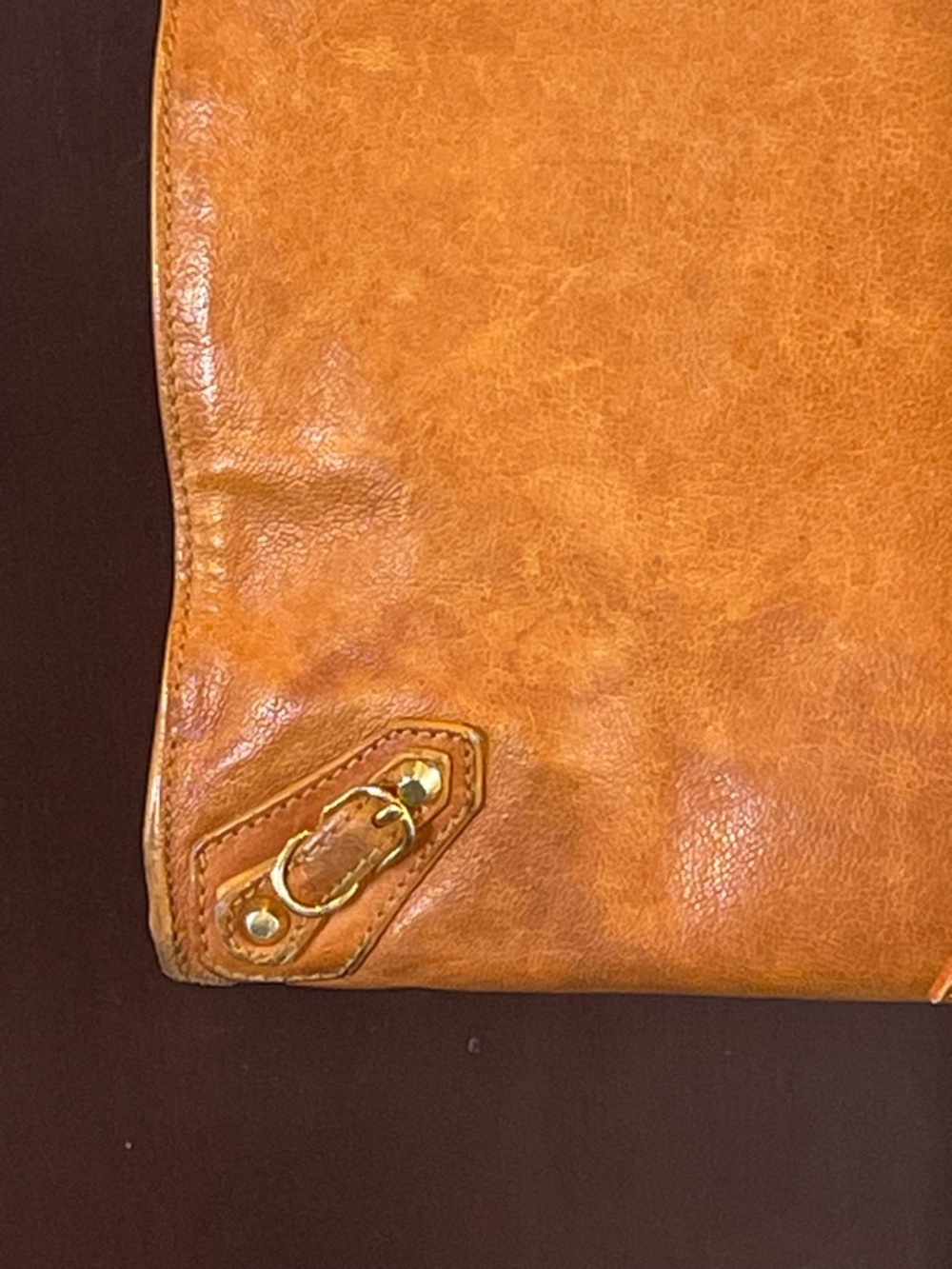 Authentic Balenciaga Le City Carmel Leather Tote - Picture 5 of 8